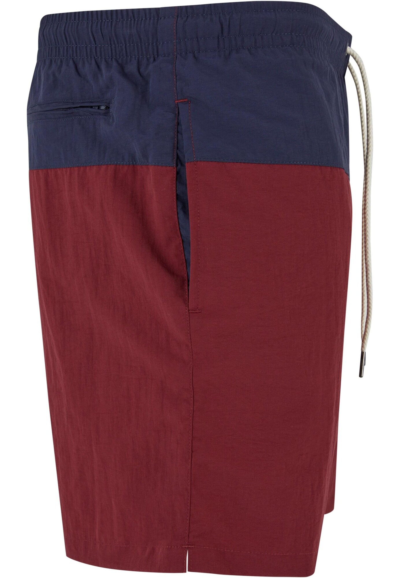 Urban Classics Plavecké šortky námornícka modrá / burgundská (obrázok 6)