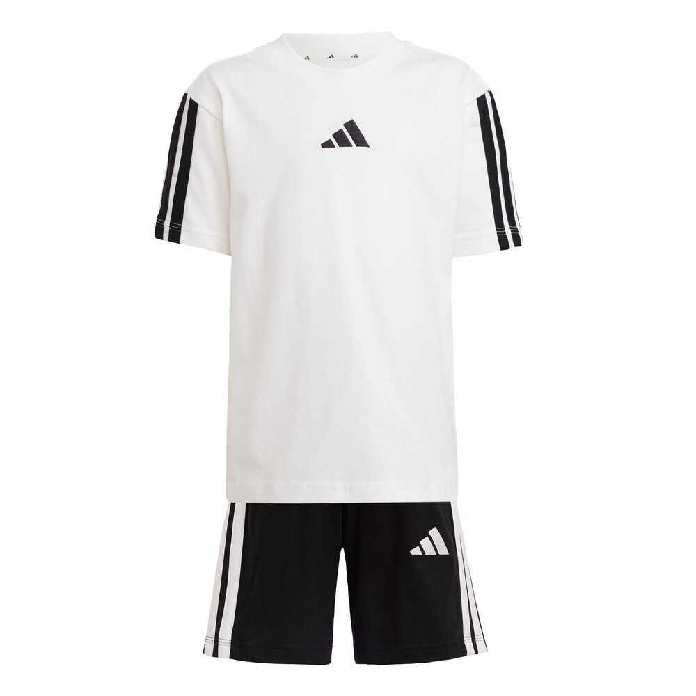 ADIDAS SPORTSWEAR Trainingsanzug 'Essentials' Jungen Größe 110 schwarz / weiß