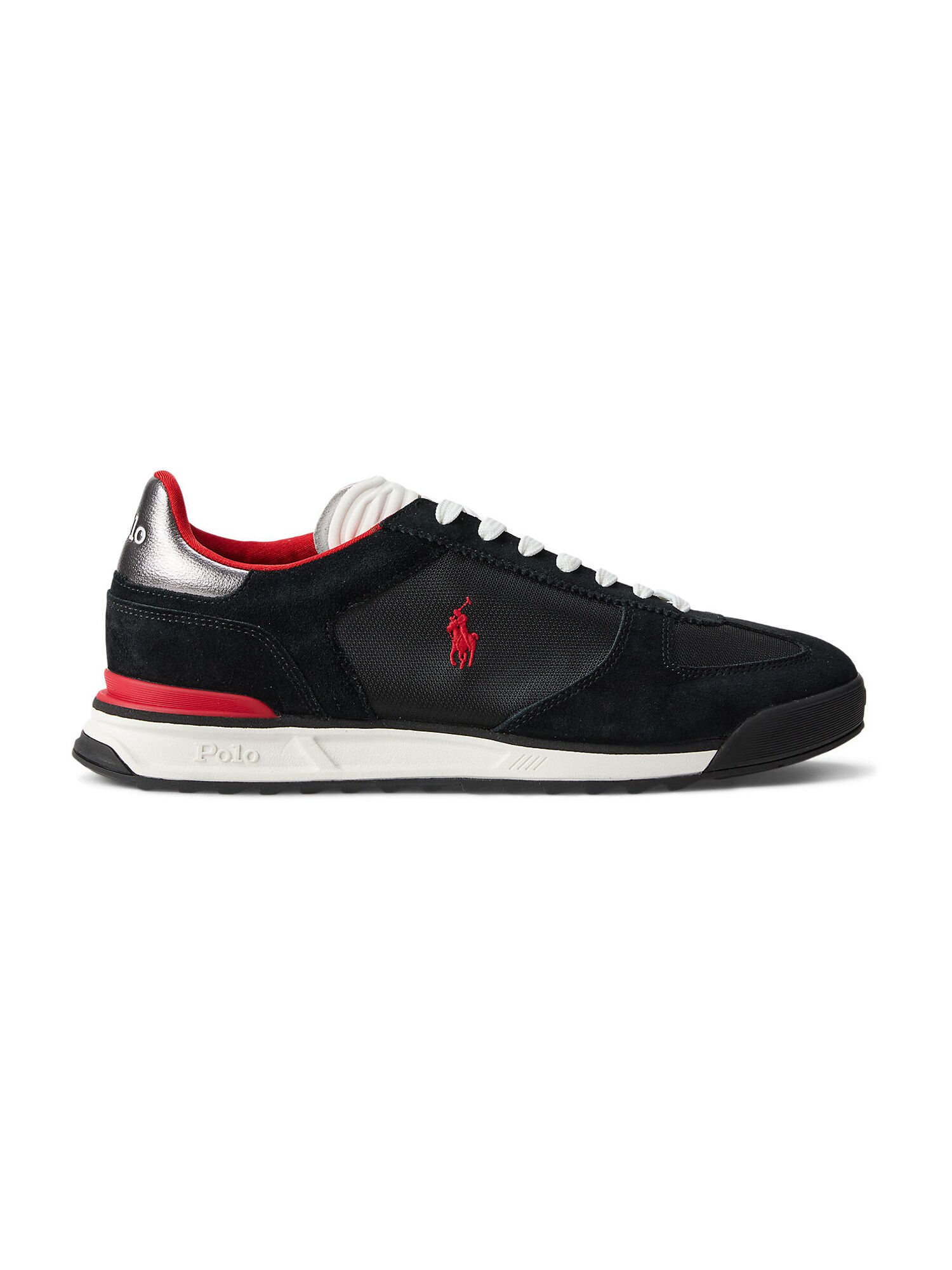 Polo Ralph Lauren Sneaker low  roși aprins / negru / argintiu