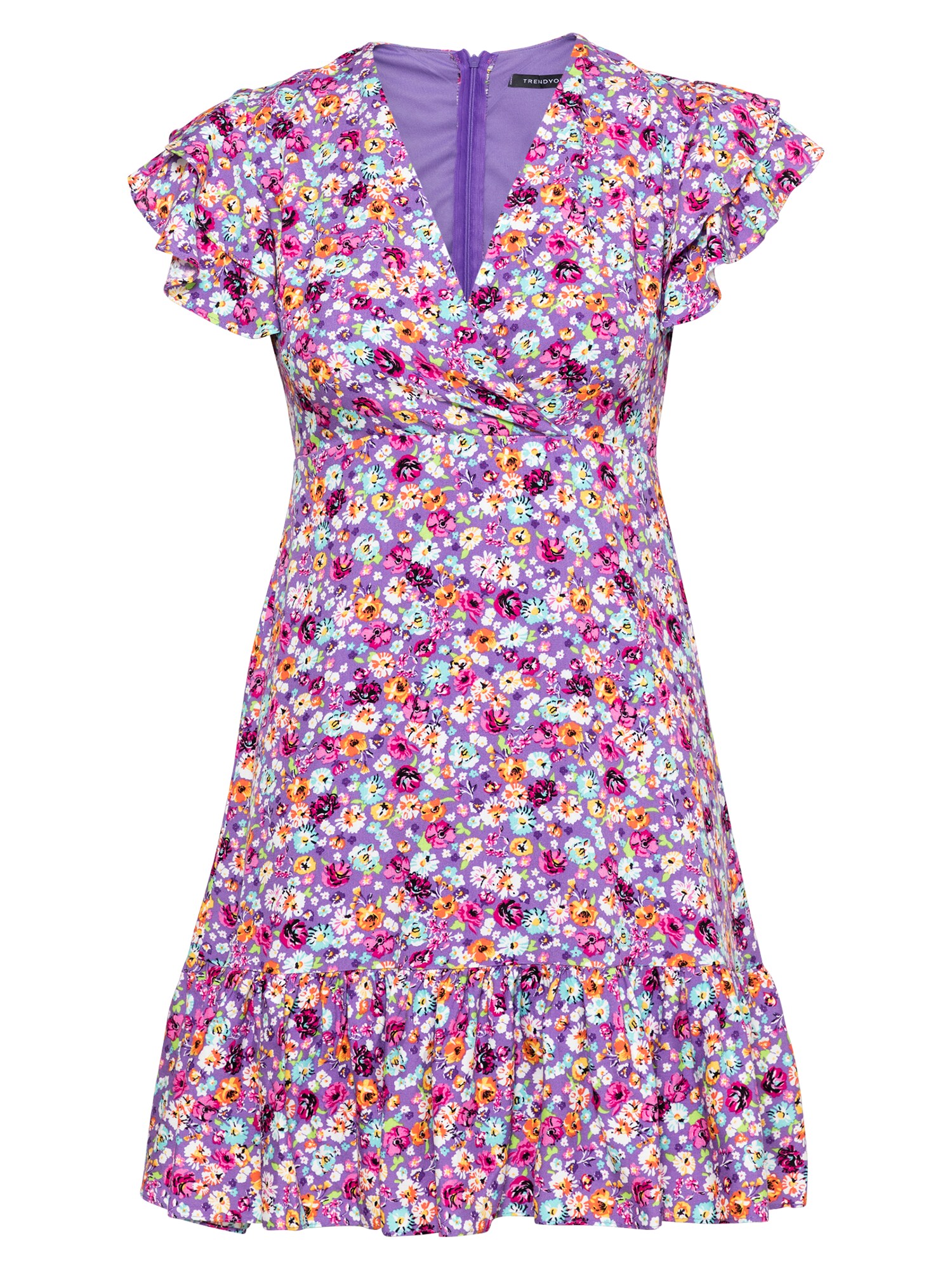Trendyol Letné šaty  fialová / zmiešané farby