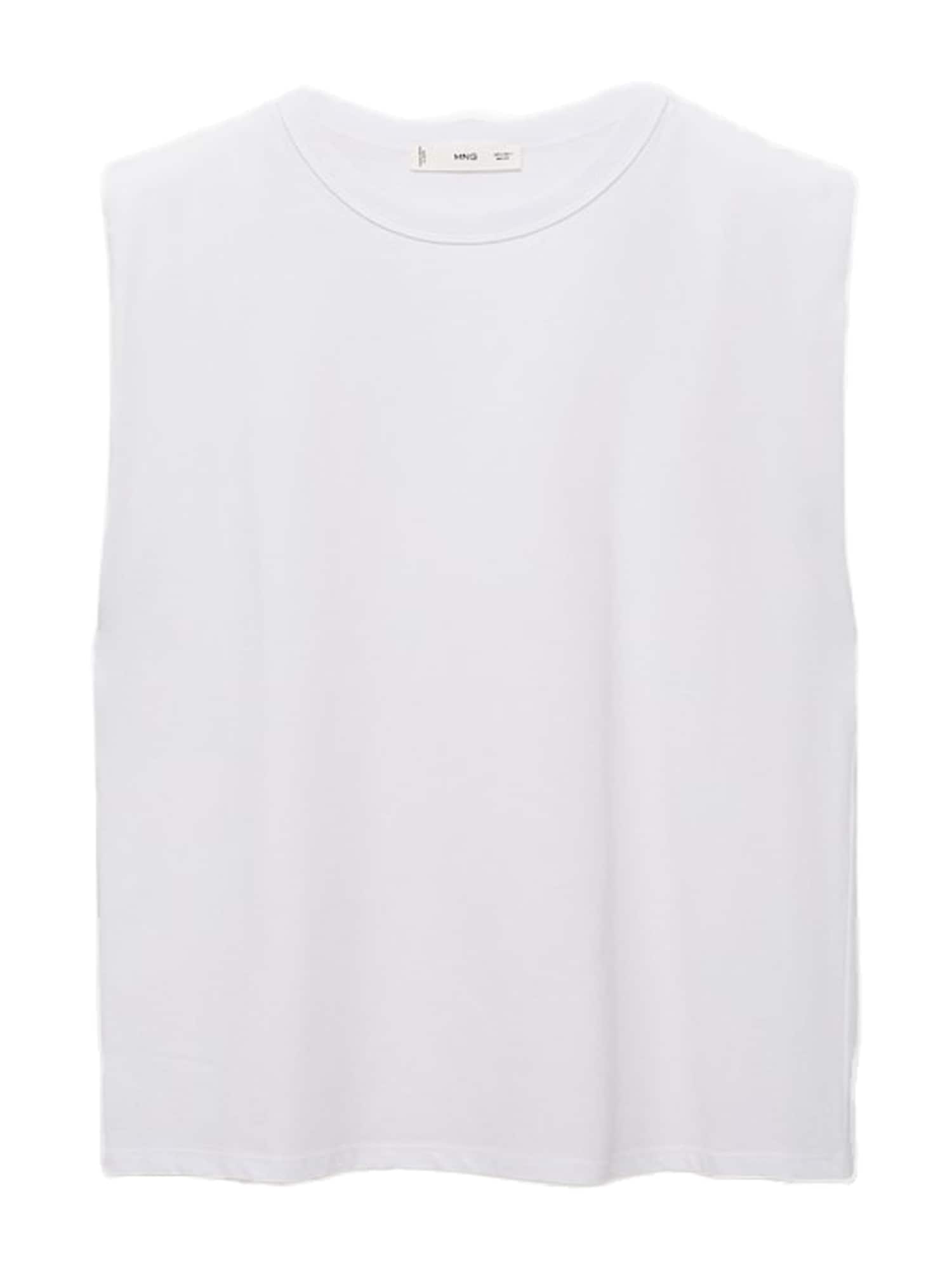 MANGO Tricou VIRI  alb