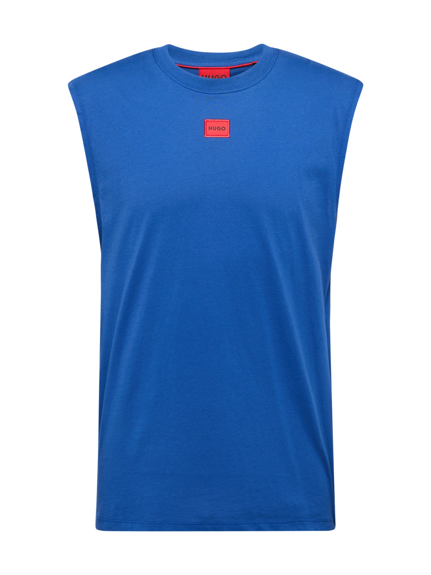HUGO Marškinėliai 'Dankto 241' mėlyna / raudona