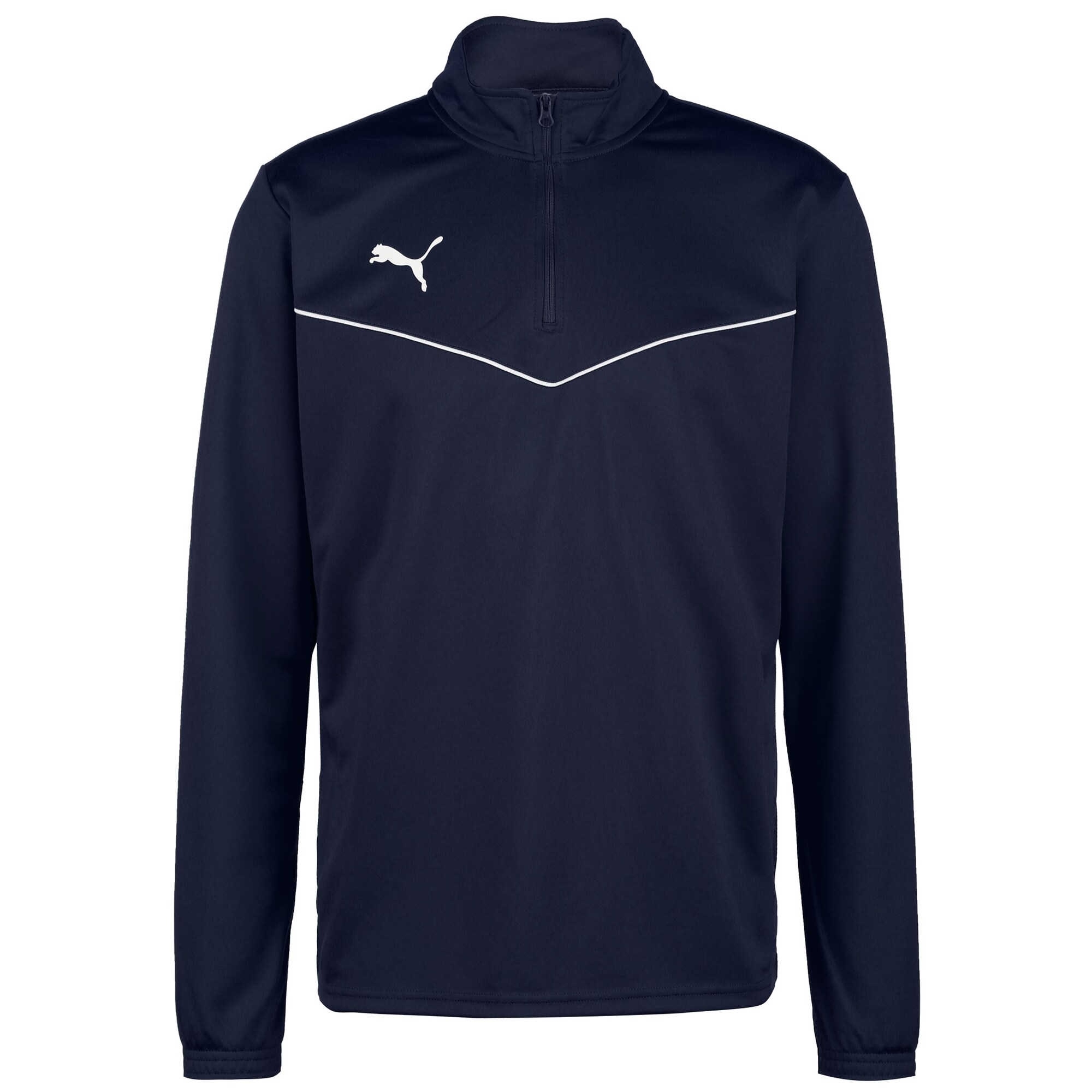 PUMA Hanorac sport TeamRise  albastru marin / alb
