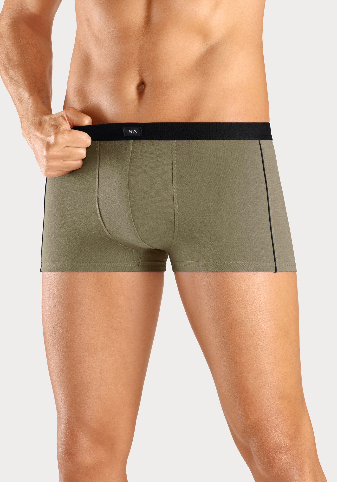 H.I.S Boxeralsók  szürke / khaki / piros termék 2. képe