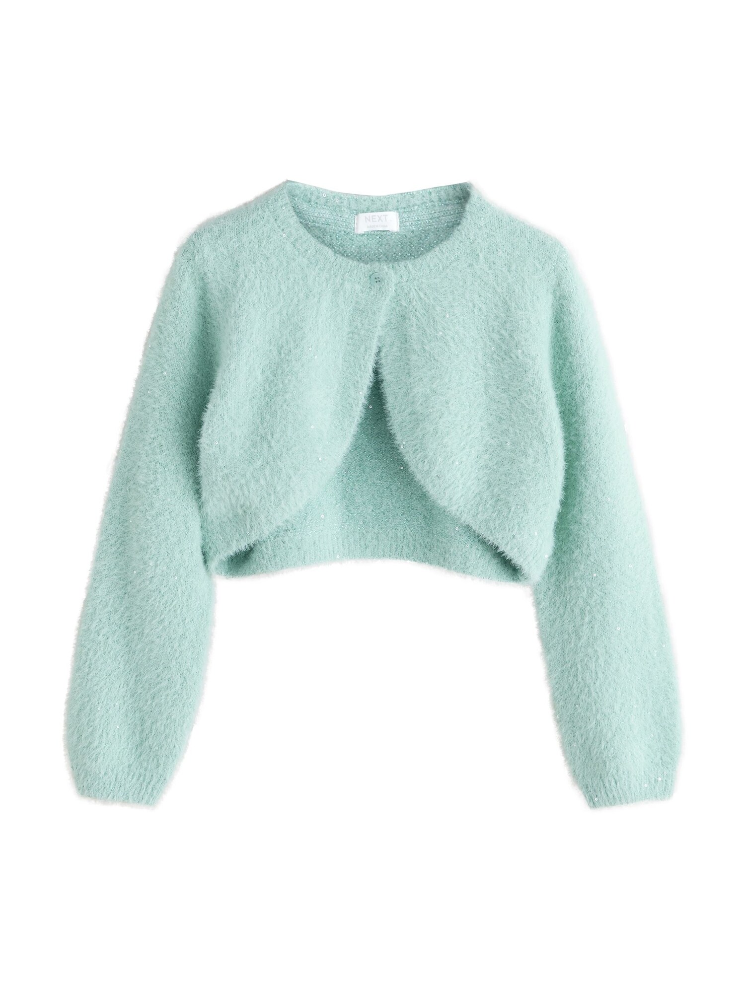 Next Geacă tricotată  albastru deschis