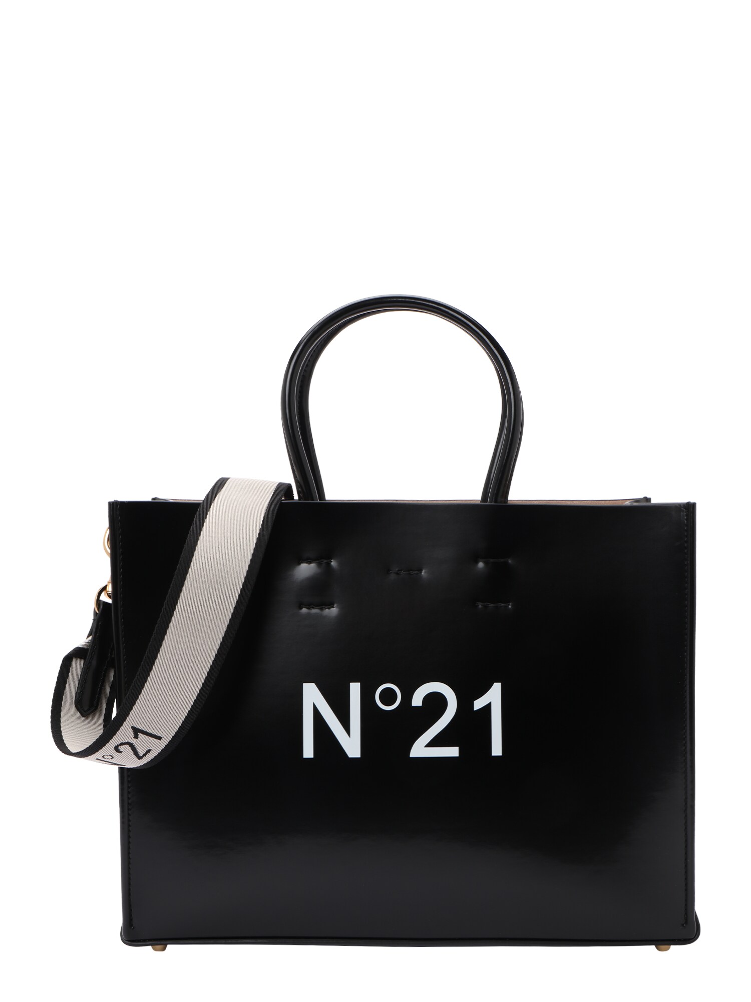 N°21 Shopper táska  fekete / fehér akciós termékkép 1