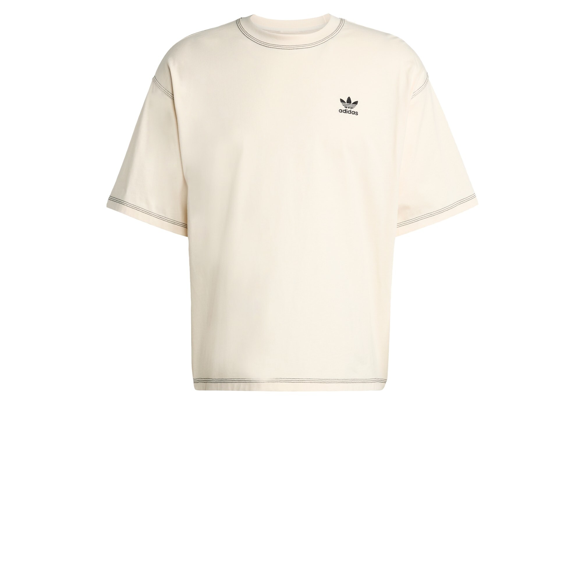 ADIDAS ORIGINALS Tricou Trefoil Essentials  negru / alb