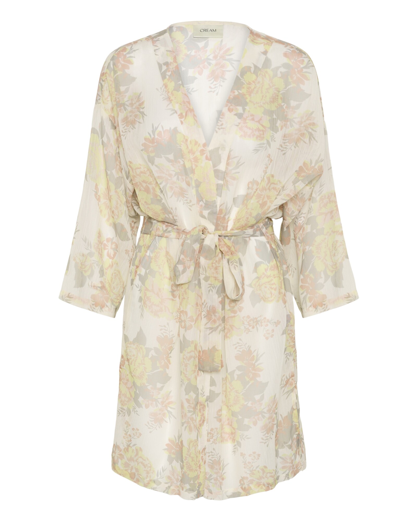 Cream Kimono 'CRDanica'  svetložltá / svetlosivá / ružová / biela