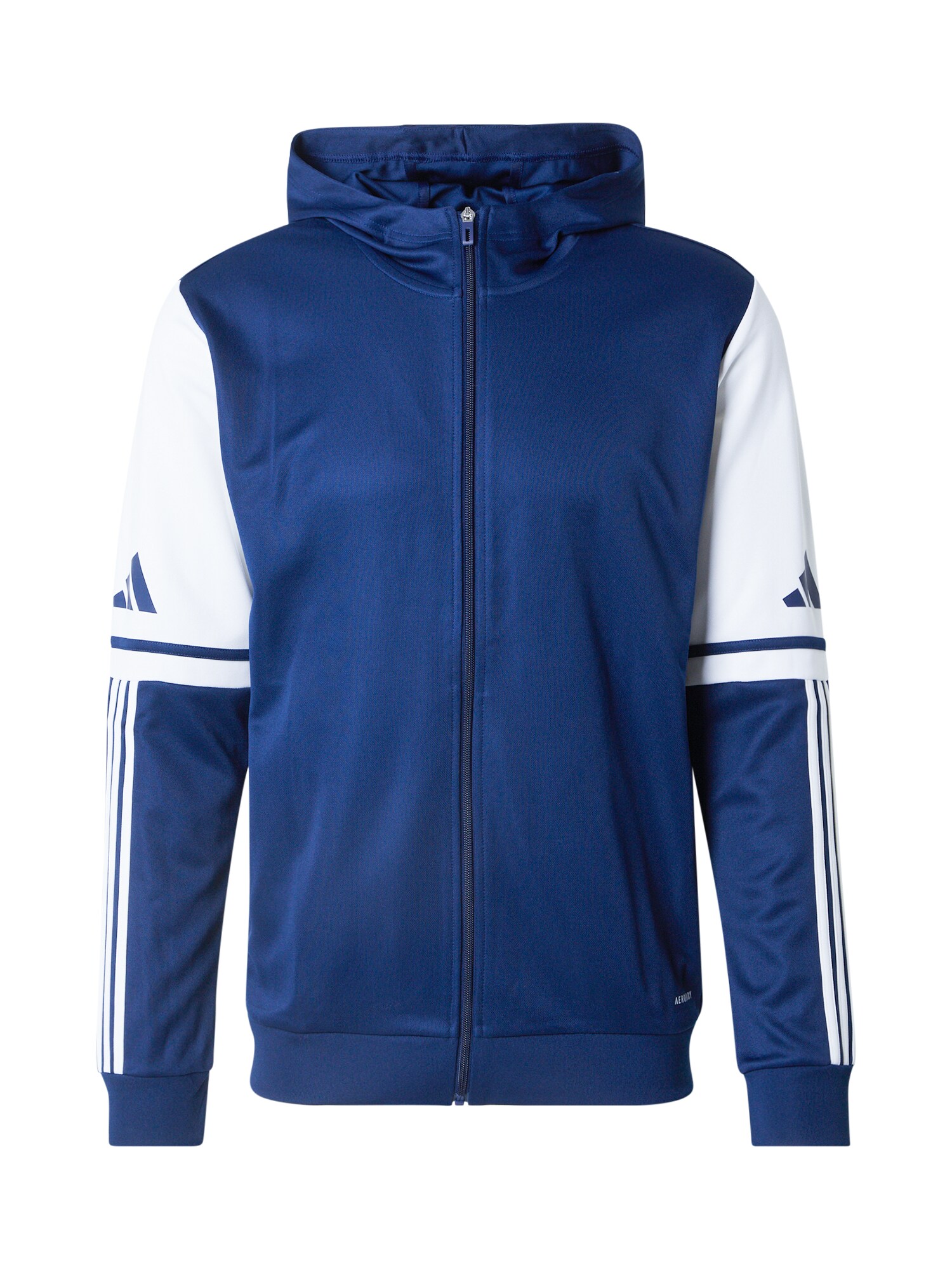 ADIDAS PERFORMANCE Bluză cu fermoar sport SQ25  albastru închis / alb