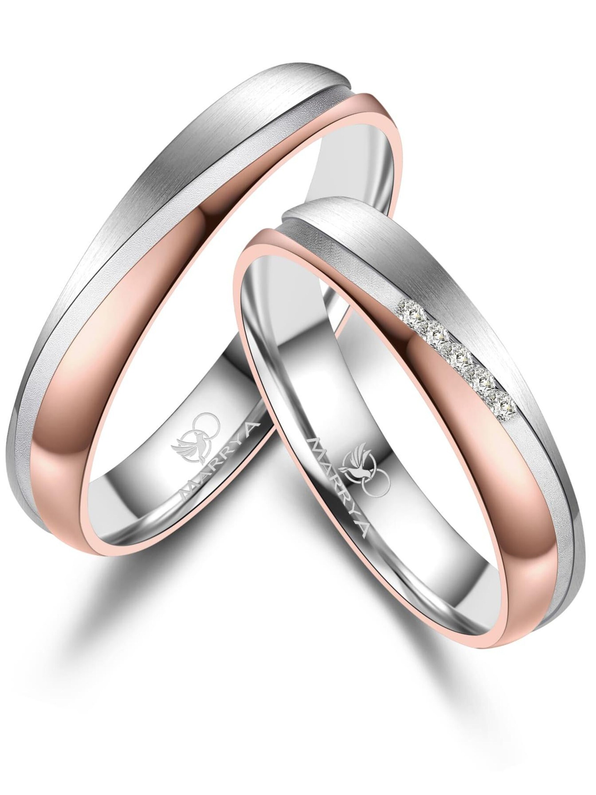 MARRYA Ring 'MARRYA ES-42 Ehering aus Edelstahl' dam
