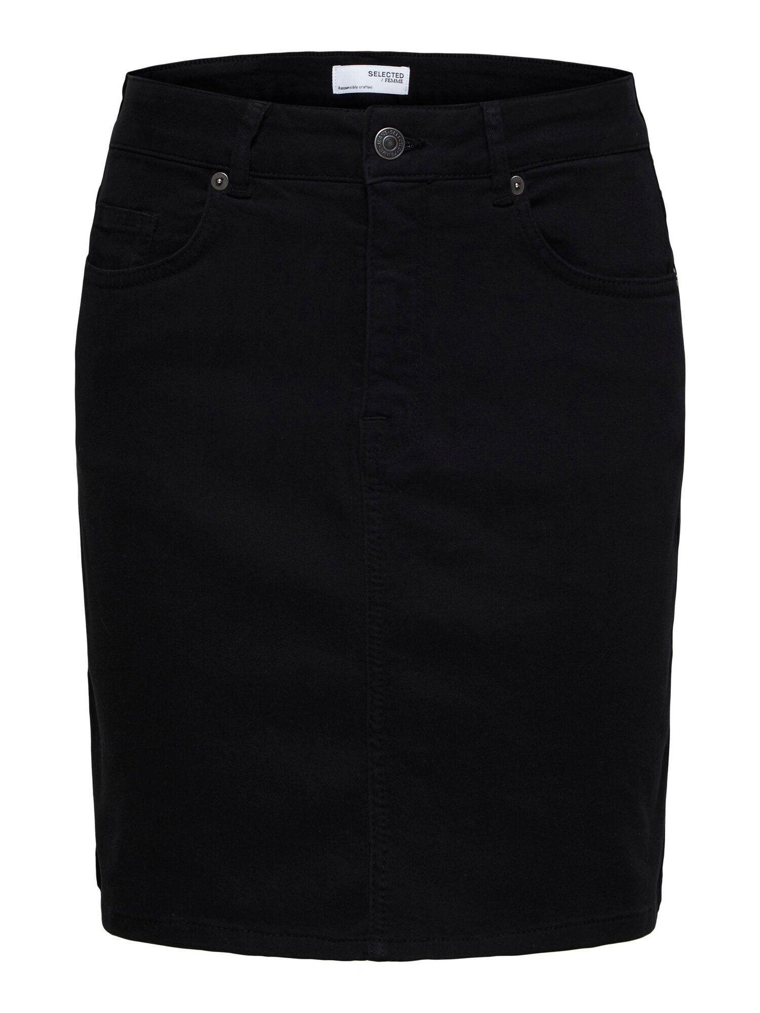 SELECTED FEMME Sukňa 'SVAVA'  čierny denim