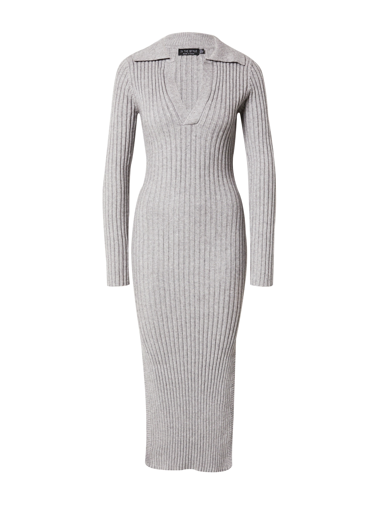 In The Style Pletena haljina  siva