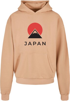 Merchcode Sweatshirt ‘Japan’ Beige / Rood / Zwart