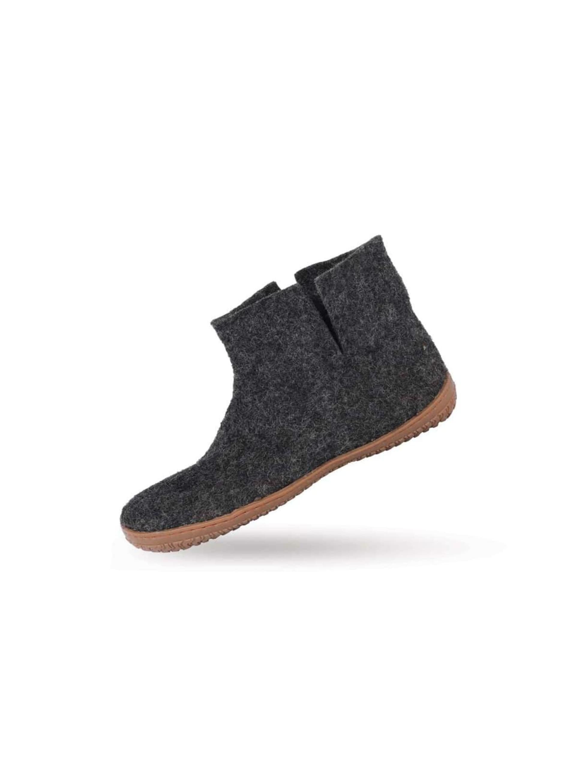 SHUS walk with nature Stövel 'Uldstøvle (100% ren uld) Model koks m/Gummisål Dansk Design fra SHUS' kängor & boots dam