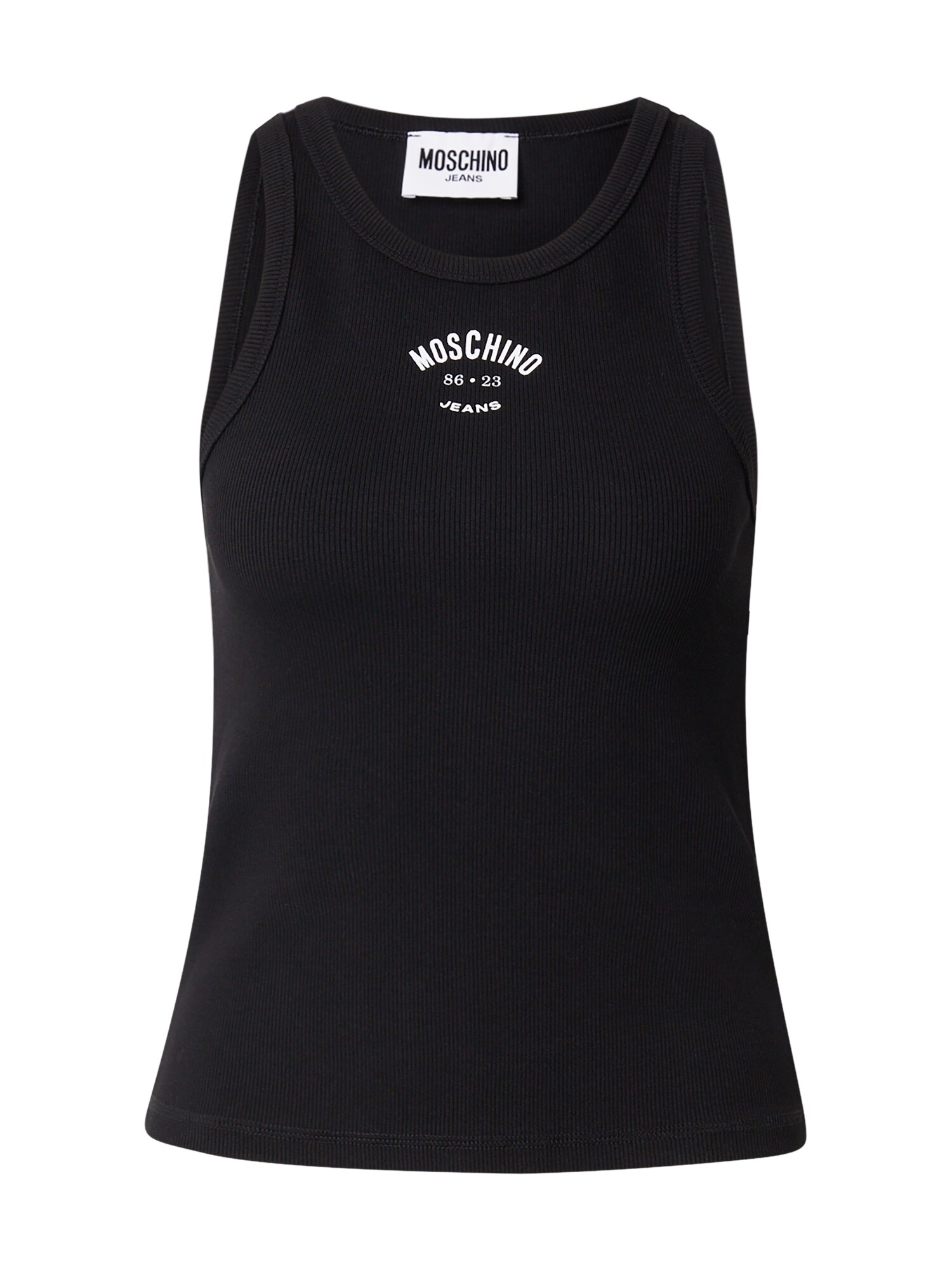Moschino Jeans Top  crna / bijela