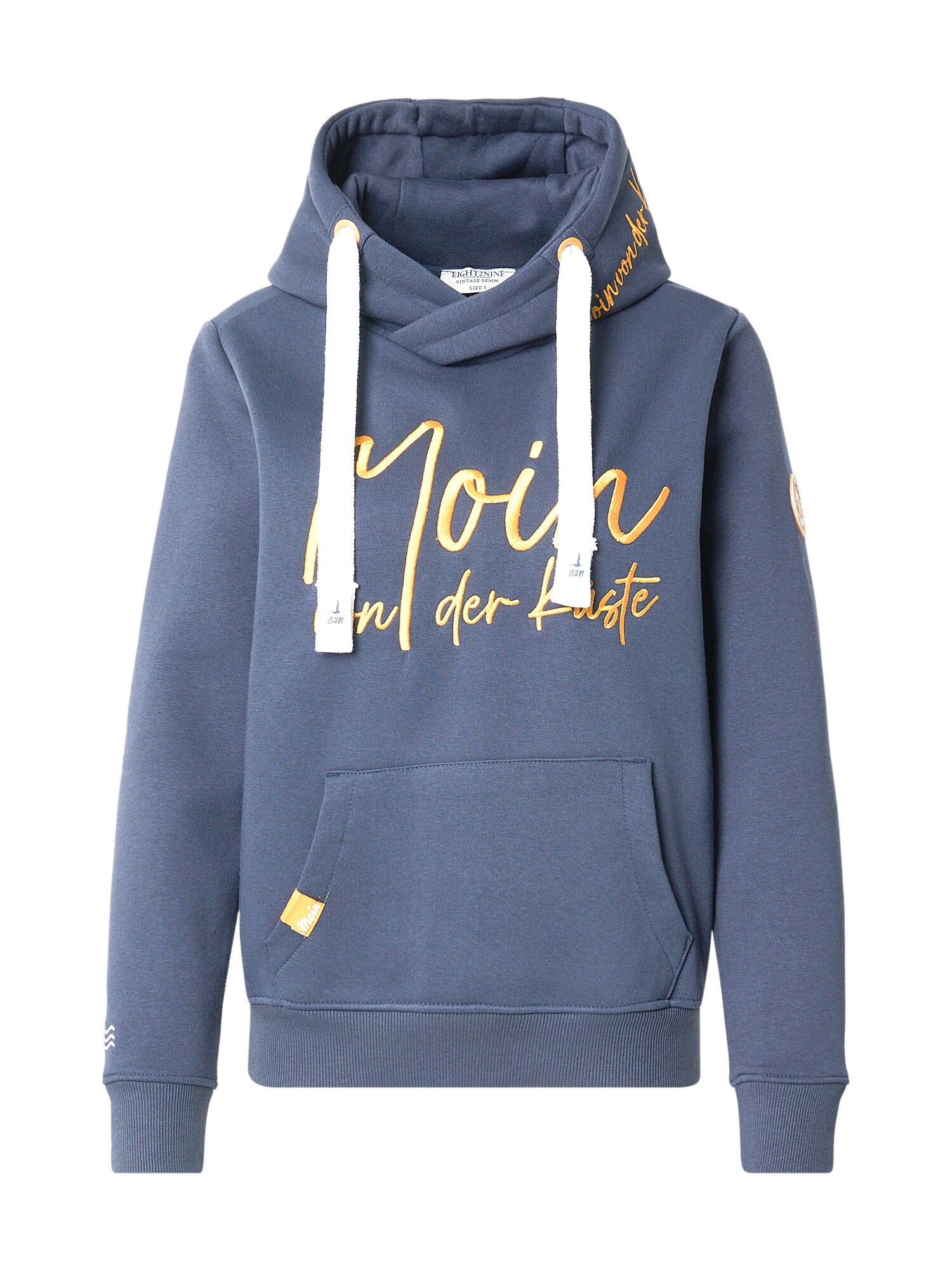 Eight2Nine Bluză de molton  albastru închis / galben