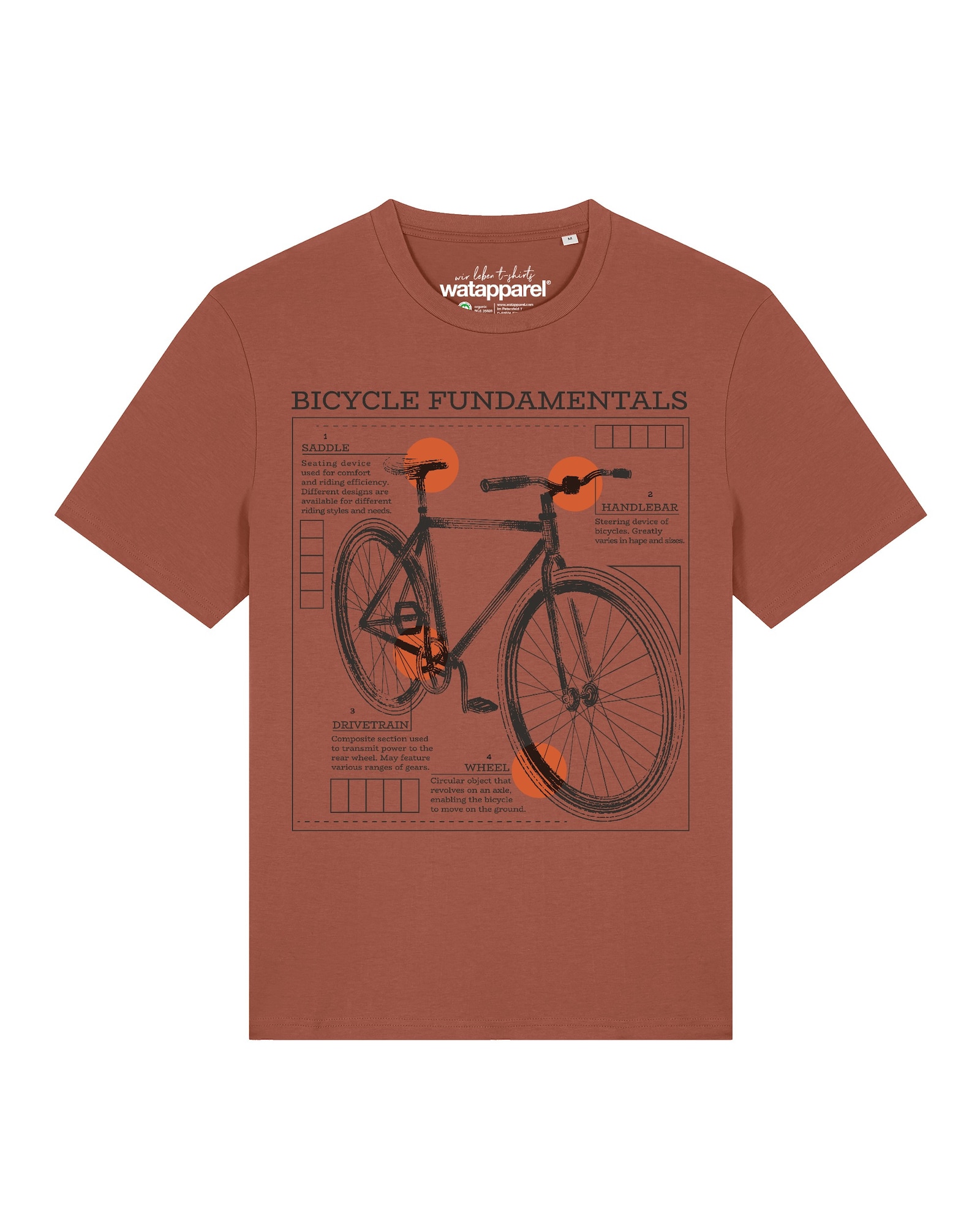 Watapparel T-Shirt Fahrrad Grundlagen