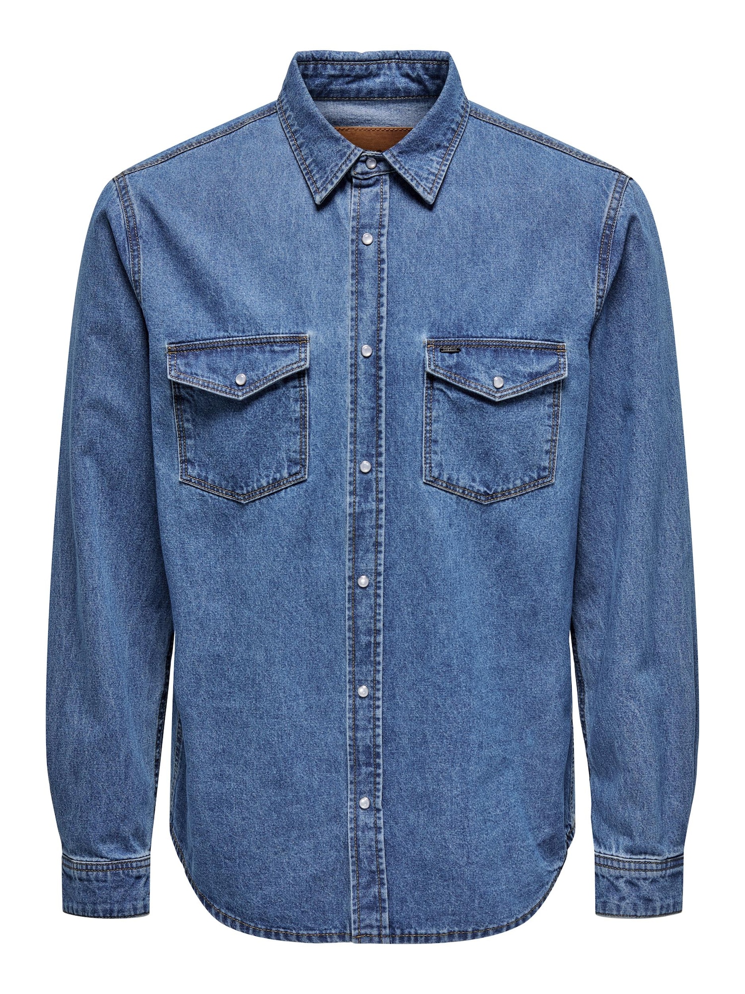 Only & Sons Košeľa 'Bane'  modrá denim