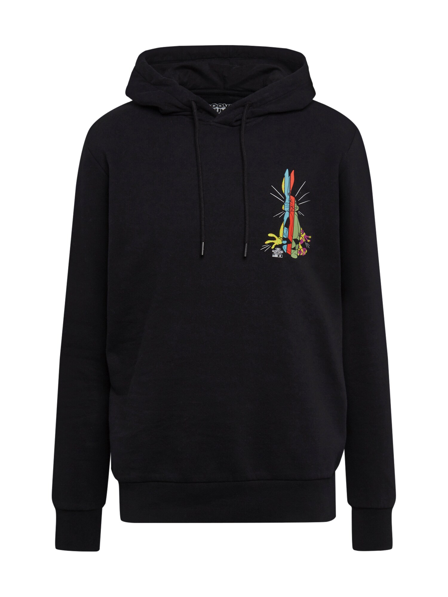 JACK & JONES Megztinis be užsegimo 'Looney'  mišrios spalvos / juoda