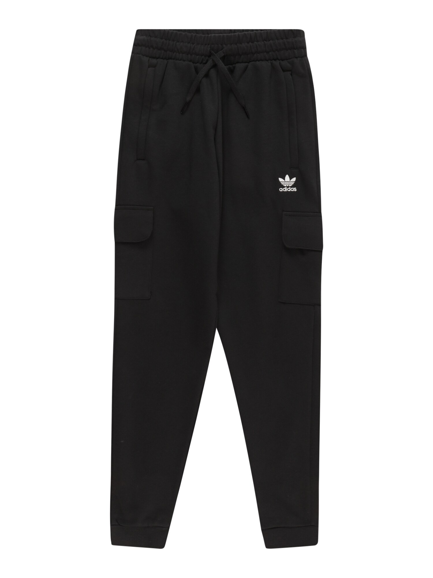 ADIDAS ORIGINALS Панталон 'Fleece '  черно / бяло