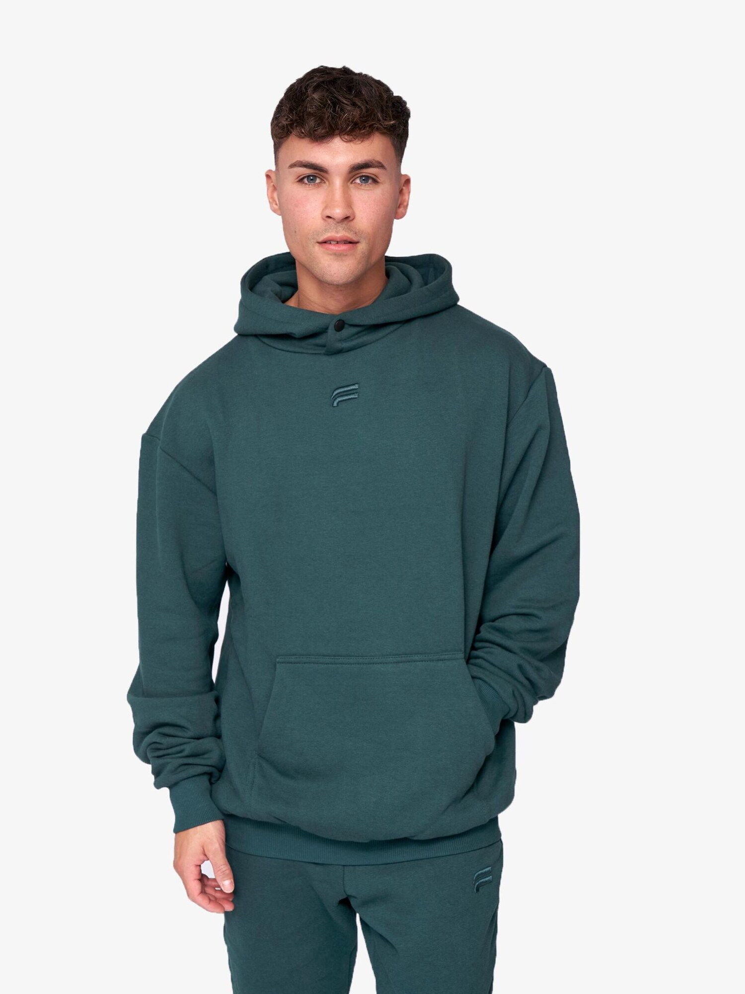 Fortex Fitness Pullover 'Essential Oversized Hoodie' verde scuro