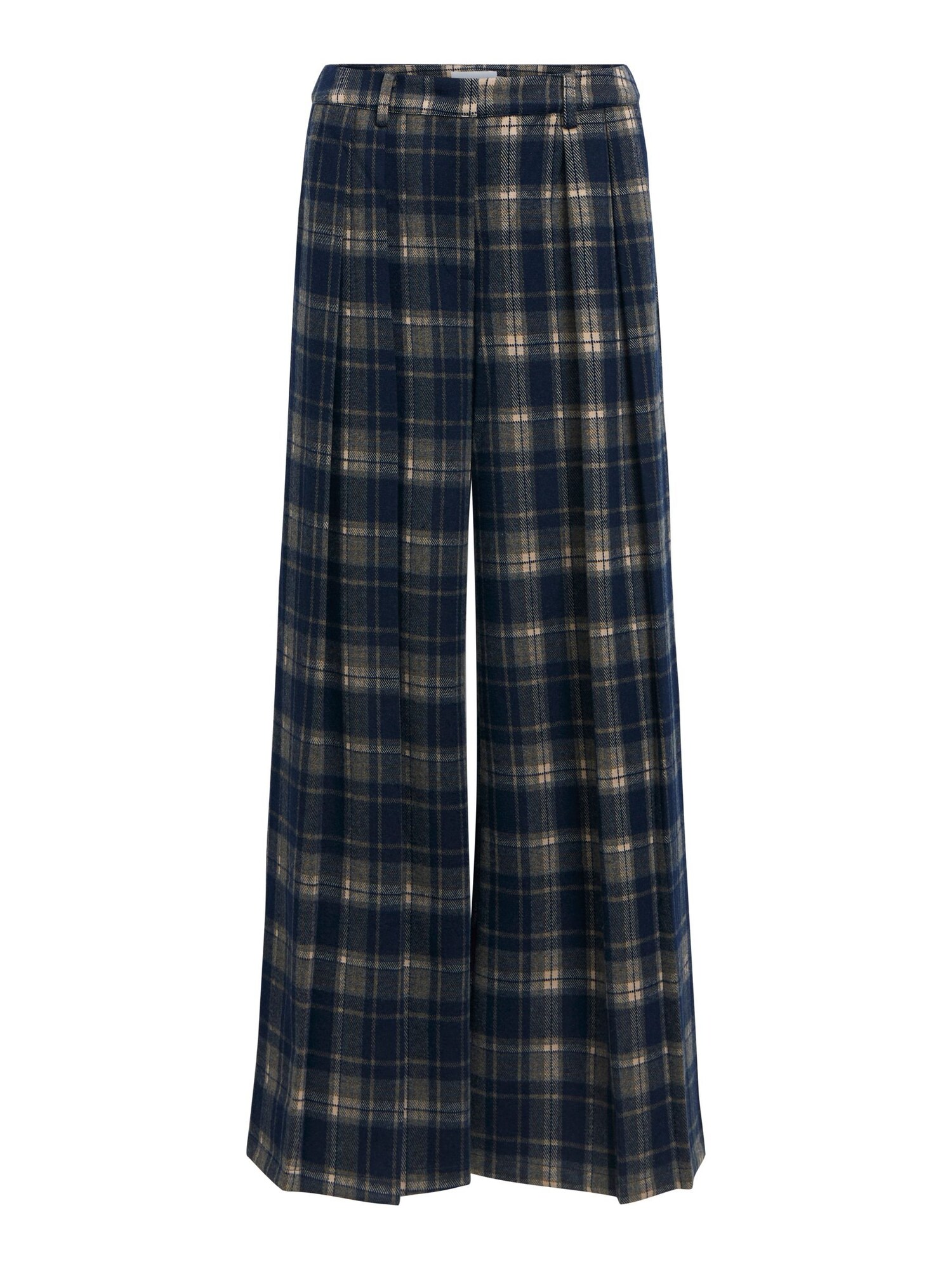 OBJECT Pantaloni cutați OBJThelma bej / bleumarin