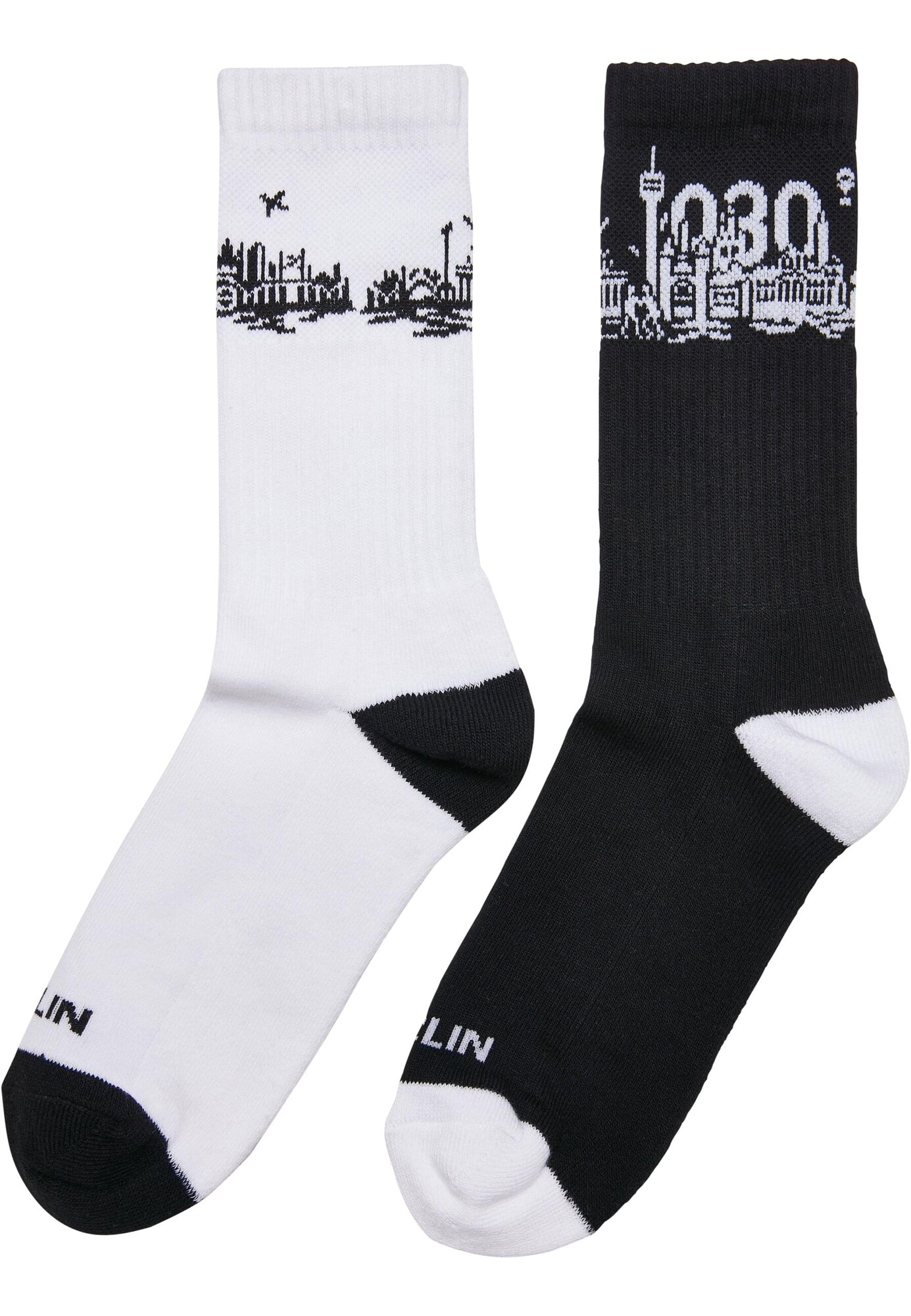 Mister Tee Ponožky 'Major City'  čierna / biela