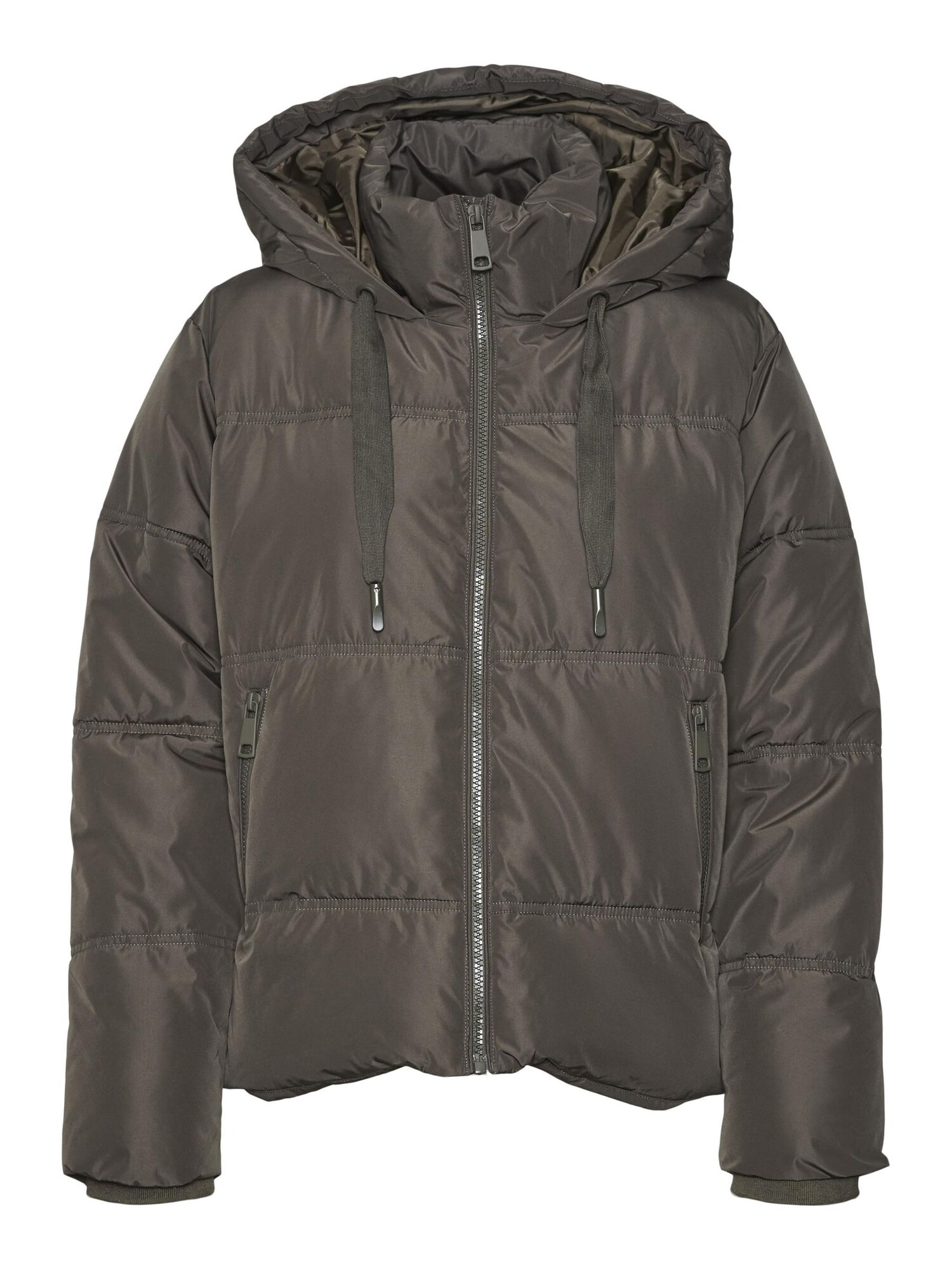 VERO MODA Zimná bunda  tmavozelená