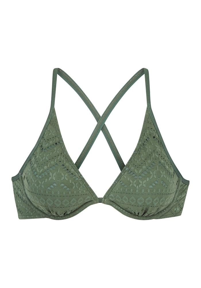 LASCANA Bikinitop Damen Größe 80 oliv