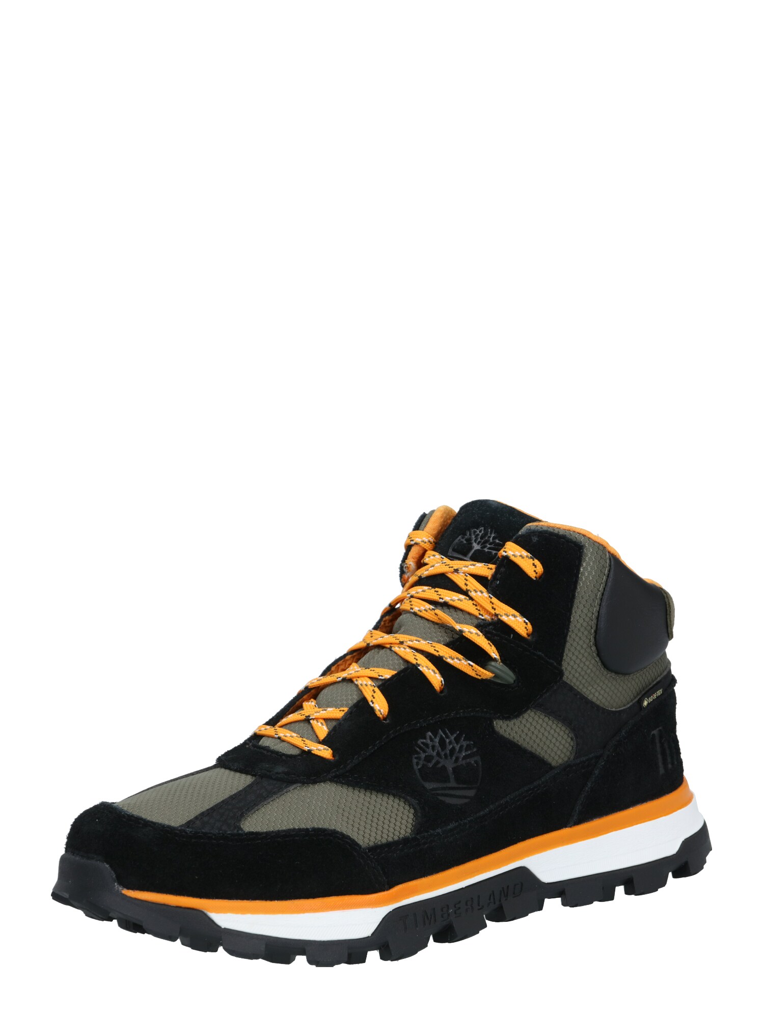 TIMBERLAND Sportbačiai 'Trail Trekker'  juoda / oranžinė / dūmų pilka
