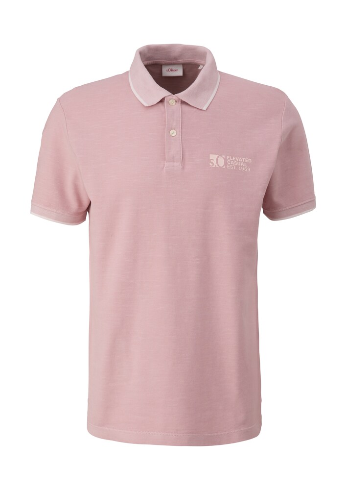 s.Oliver Poloshirt Herren Größe XXL rosa / weiß