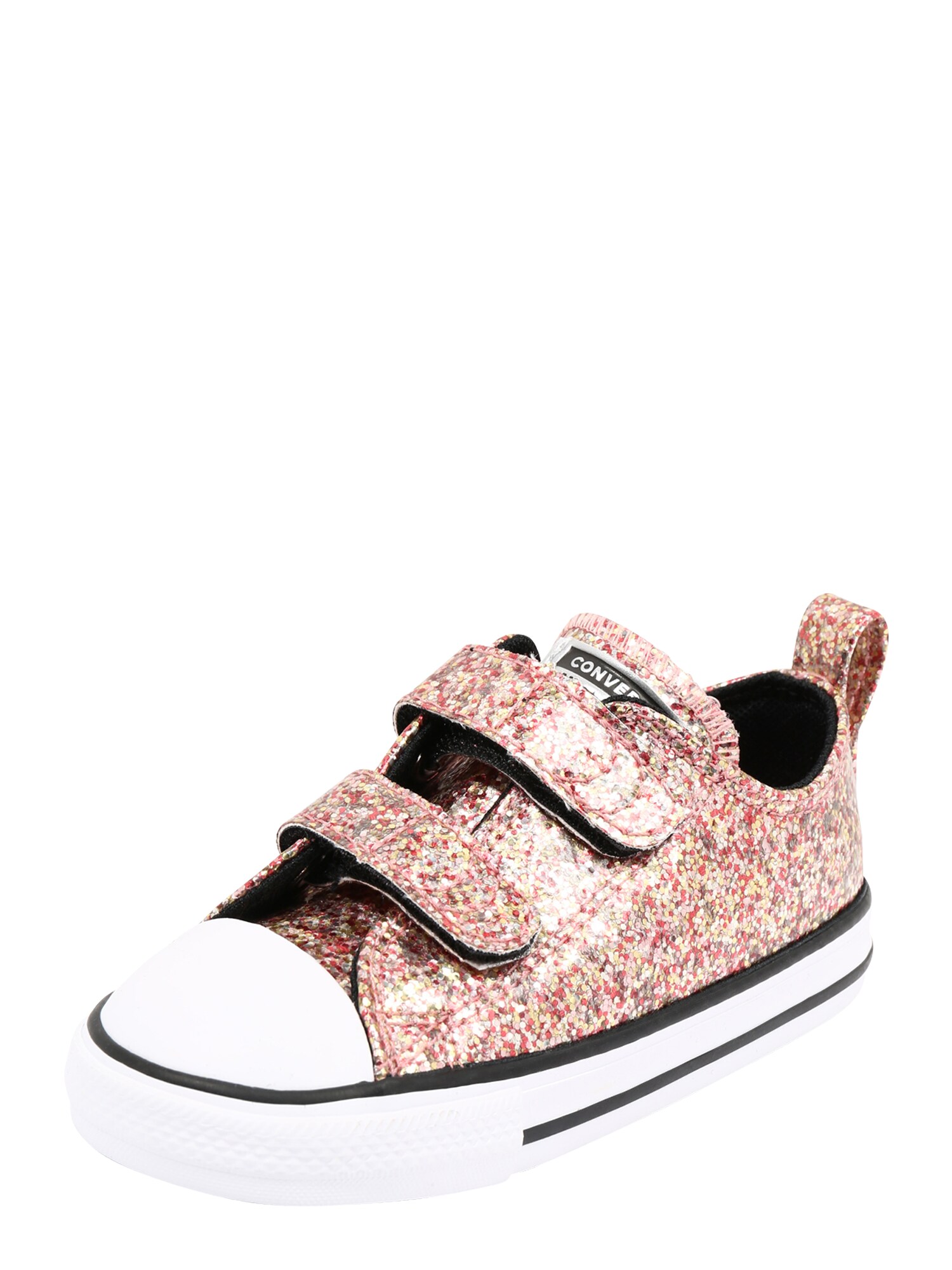 CONVERSE Sportbačiai 'CTAS 2V OX'  juoda / koralų splava / sidabrinė