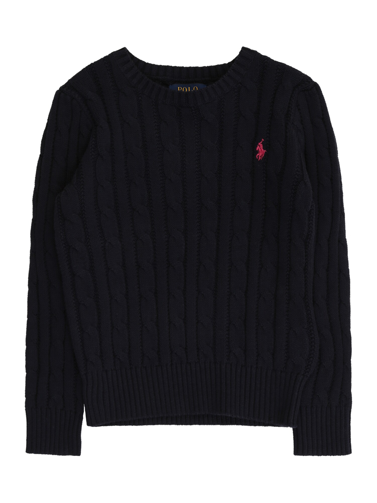 POLO RALPH LAUREN Megztinis 'CABLE'  rožinė / tamsiai mėlyna