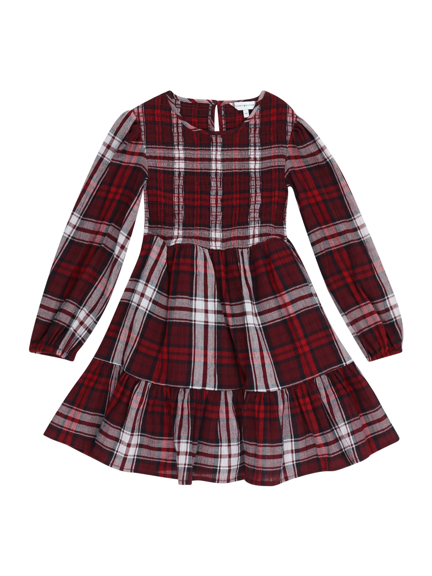 TOMMY HILFIGER Šaty  námornícka modrá / červená / tmavočervená / biela
