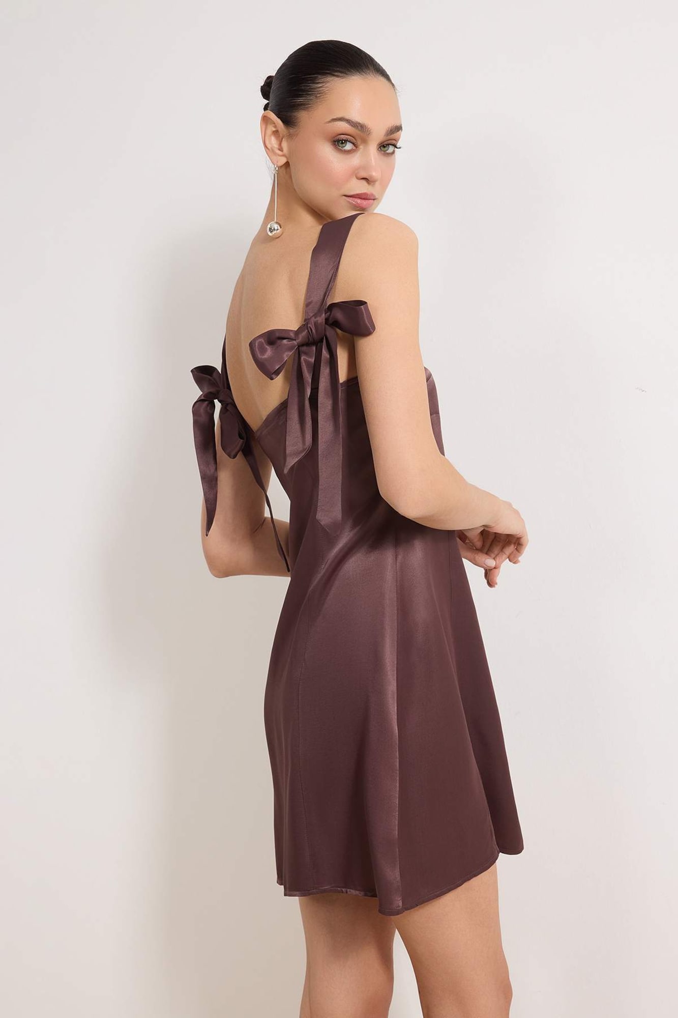Trendyol Rochie de cocktail ciocolatiu