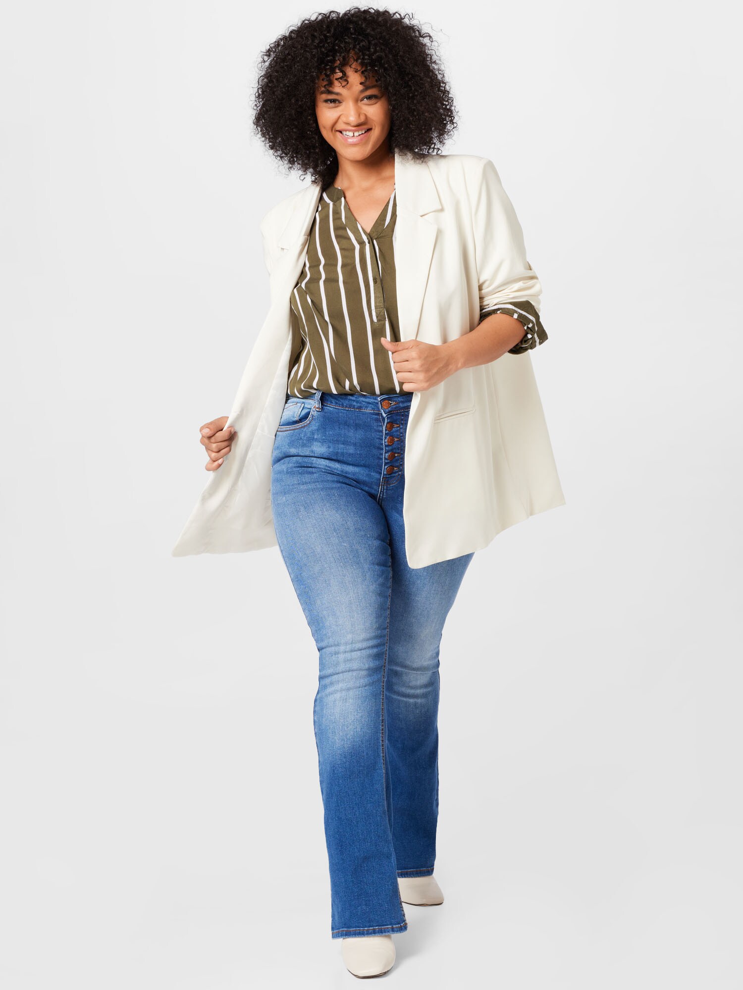 Thumbnail - KAFFE CURVE Bluse Sida