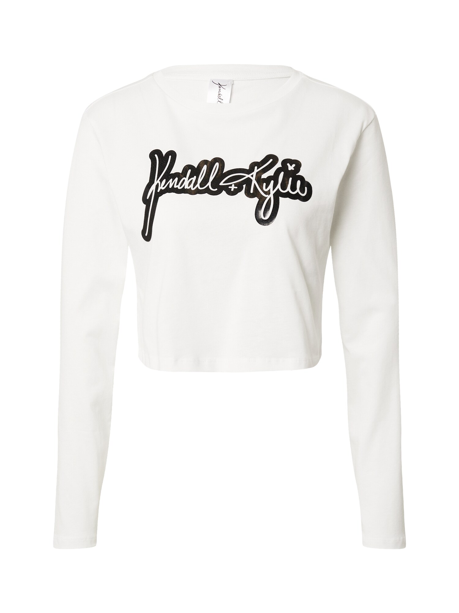 KENDALL + KYLIE Marškinėliai  balkšva / juoda
