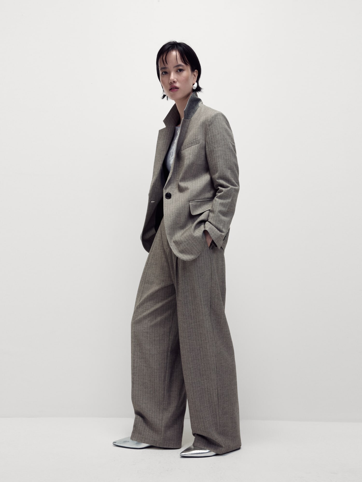 Thumbnail - Marks & Spencer Bundfaltenhose