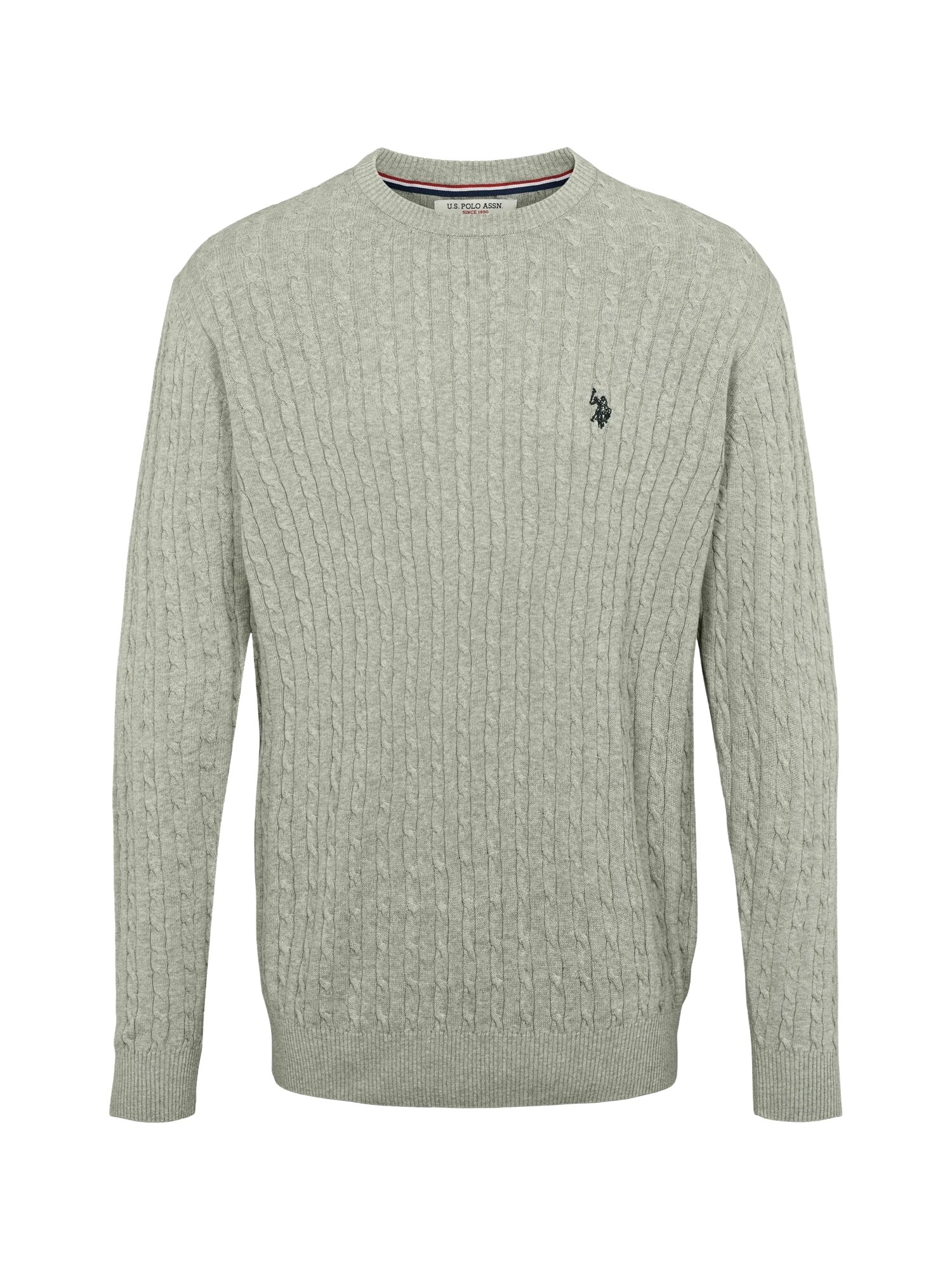 U.S. POLO ASSN. Pulover UMMads gri amestecat / negru