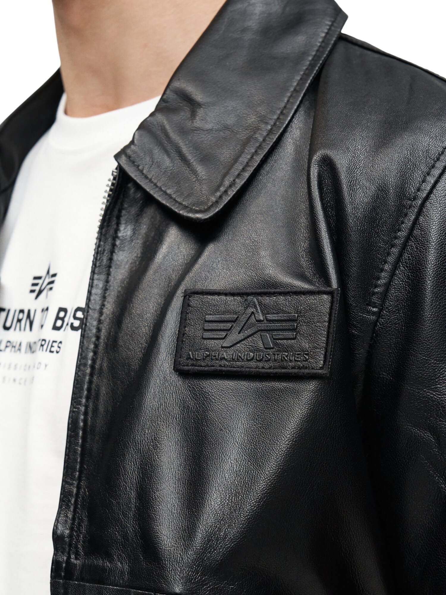ALPHA INDUSTRIES Chaqueta de entretiempo  negro – imagen 4