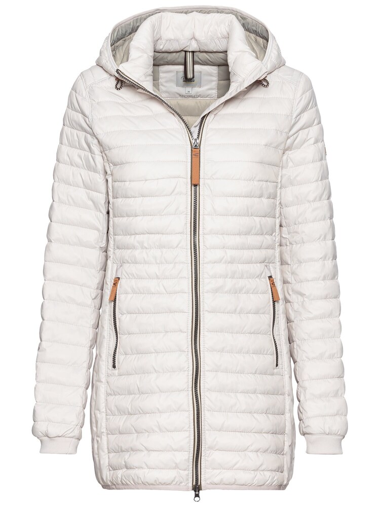 CAMEL ACTIVE Steppjacke mit abnehmbarer Kapuze Damen Größe XL perlweiß