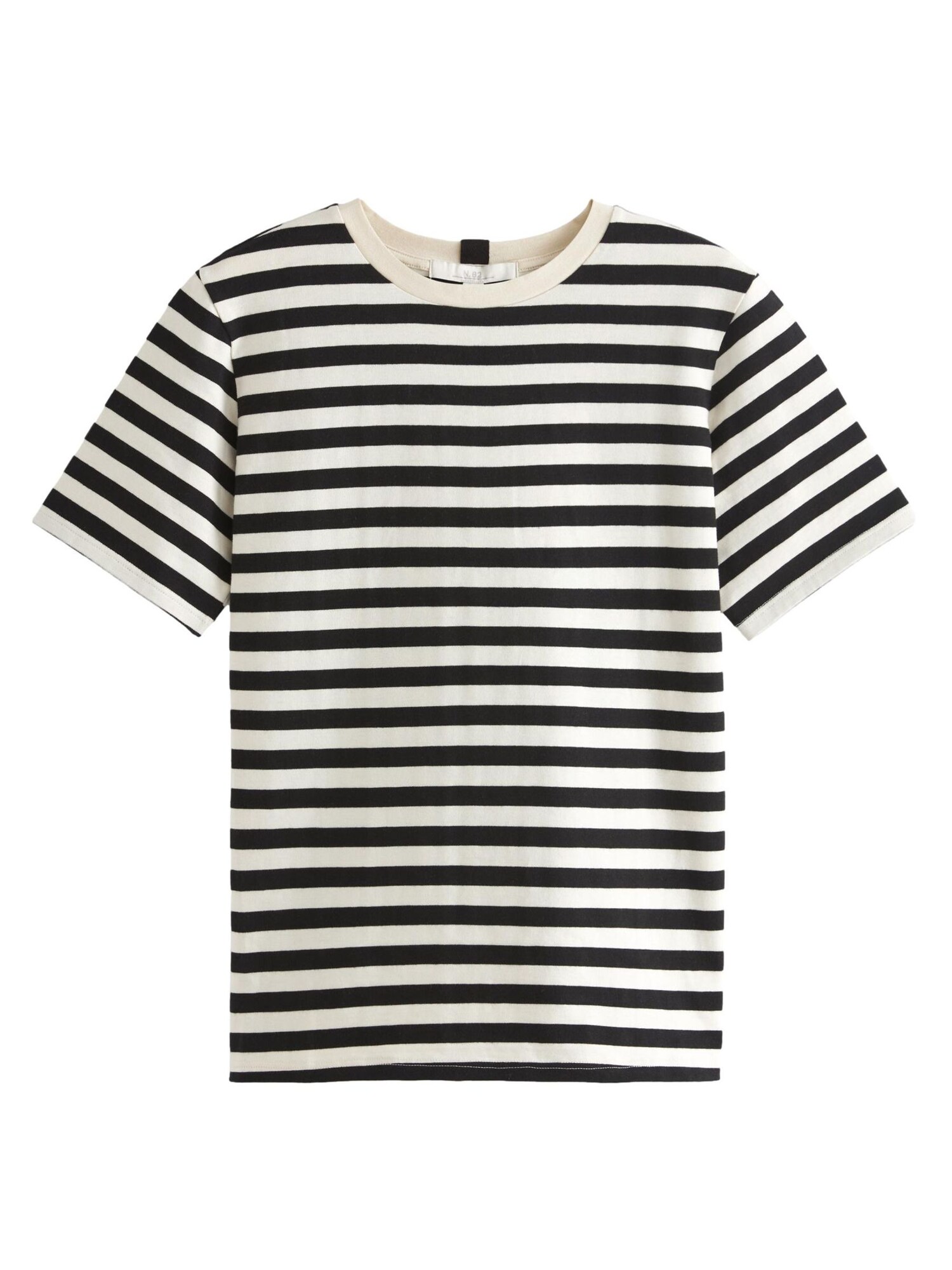 Next Tricou  ecru / negru