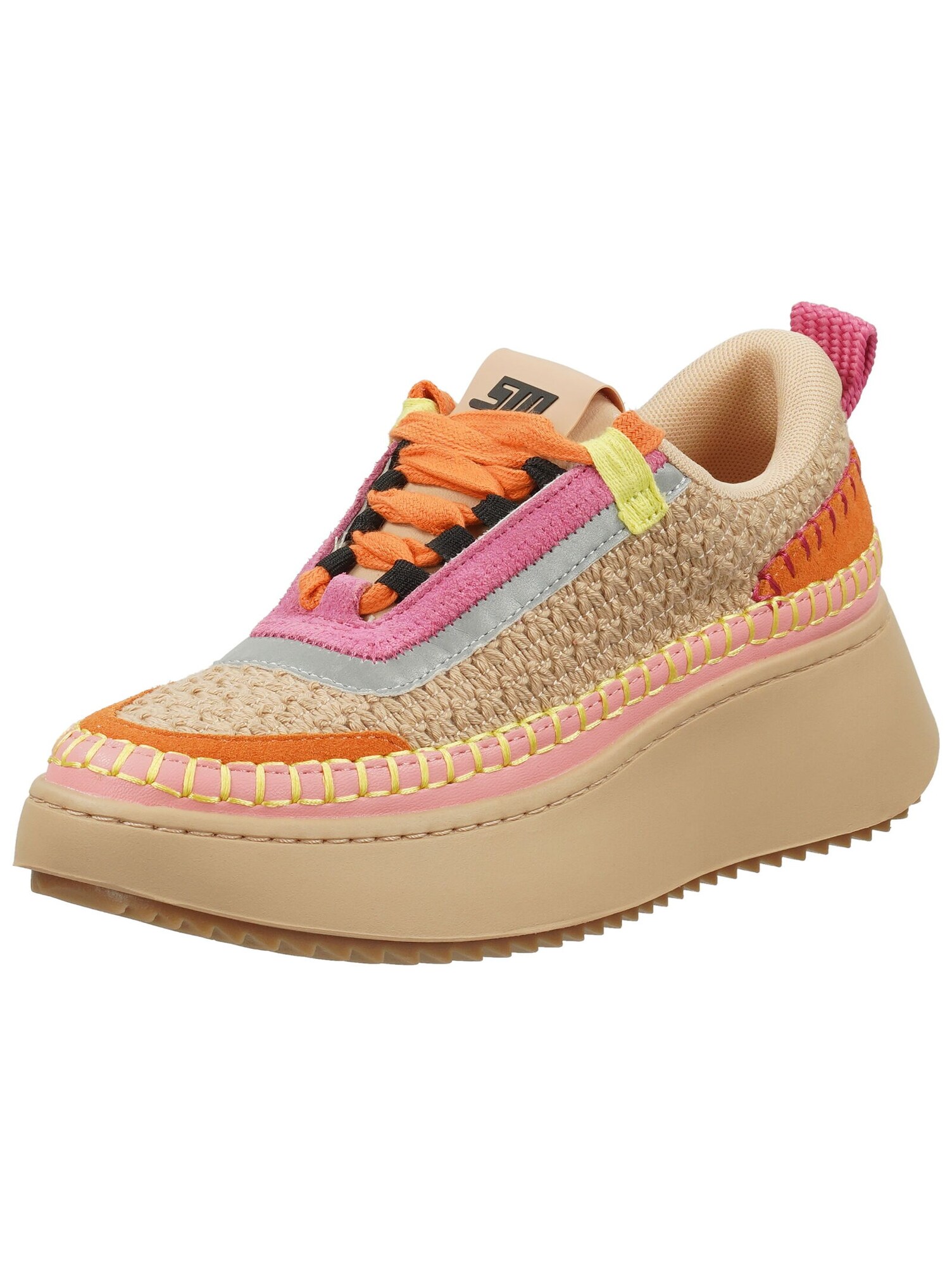 Steve Madden Sneakers Laag Sand / Lichtgeel / Oranje / Pink