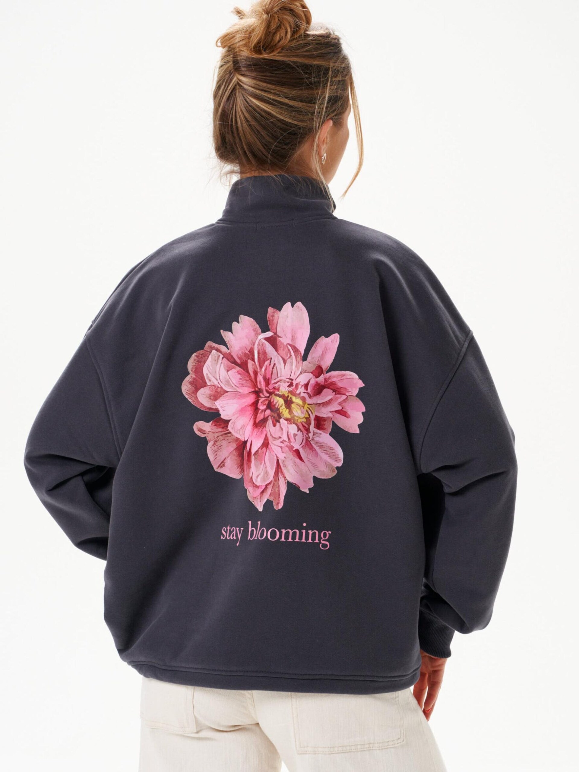 MIRONS Sweatshirt 'Stay Blooming' dam