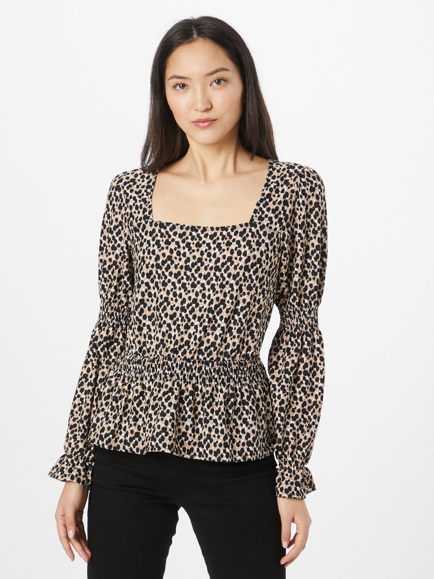 Dorothy Perkins Blúz  bézs / fekete / fehér termék 2. képe