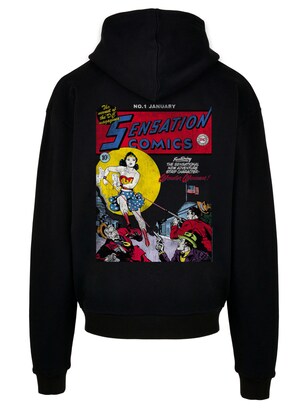 F4NT4STIC Sweatshirt ‘Wonder Woman’ Gemengde kleuren / Zwart