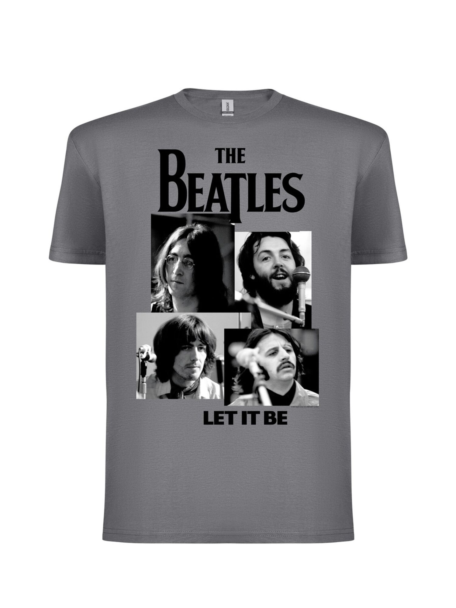 The Beatles Camiseta 'Beatles – Let It Be T-Shirt' gris – imagen 1