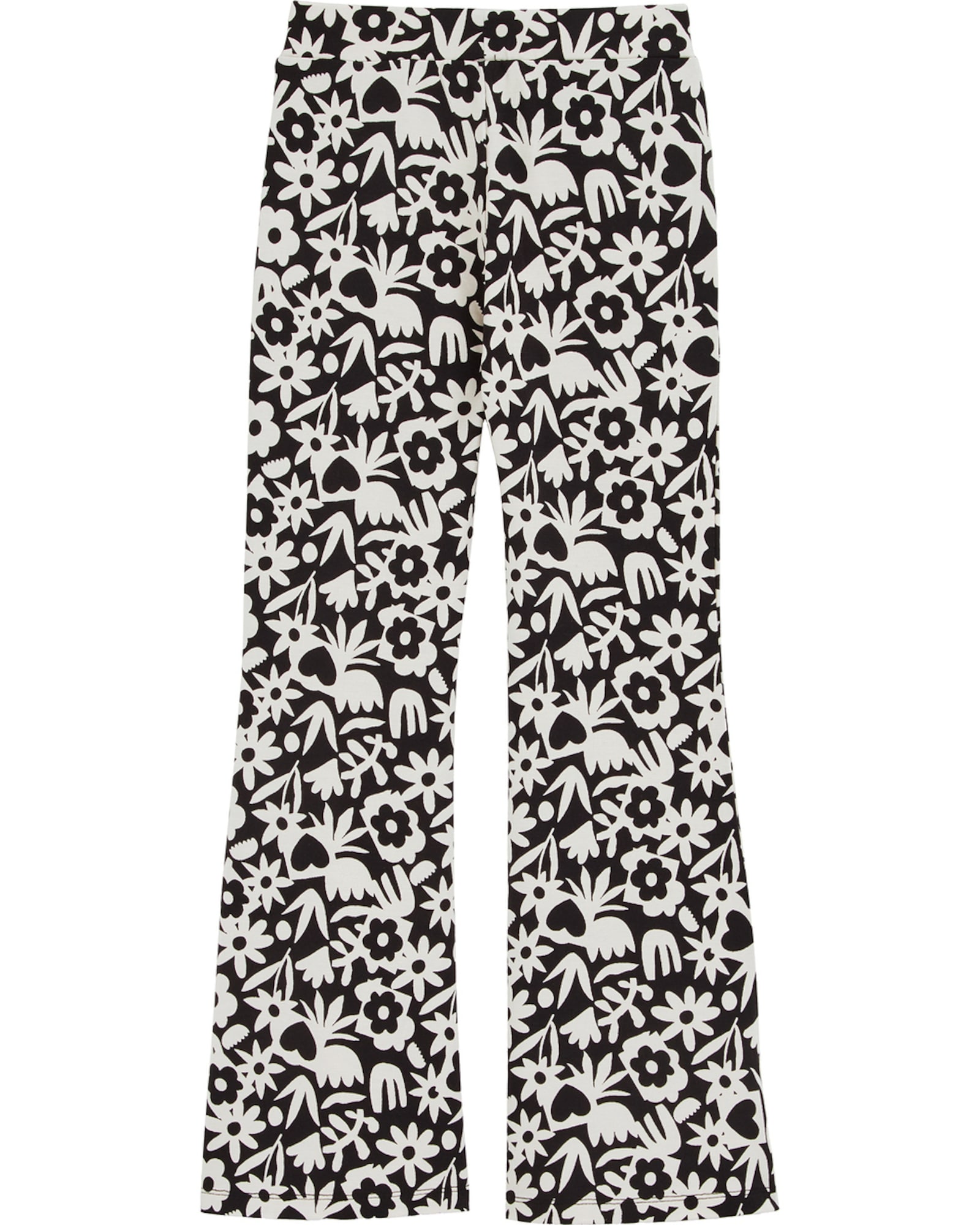 WE Fashion Nadrág  fekete / fehér akciós termékkép 1