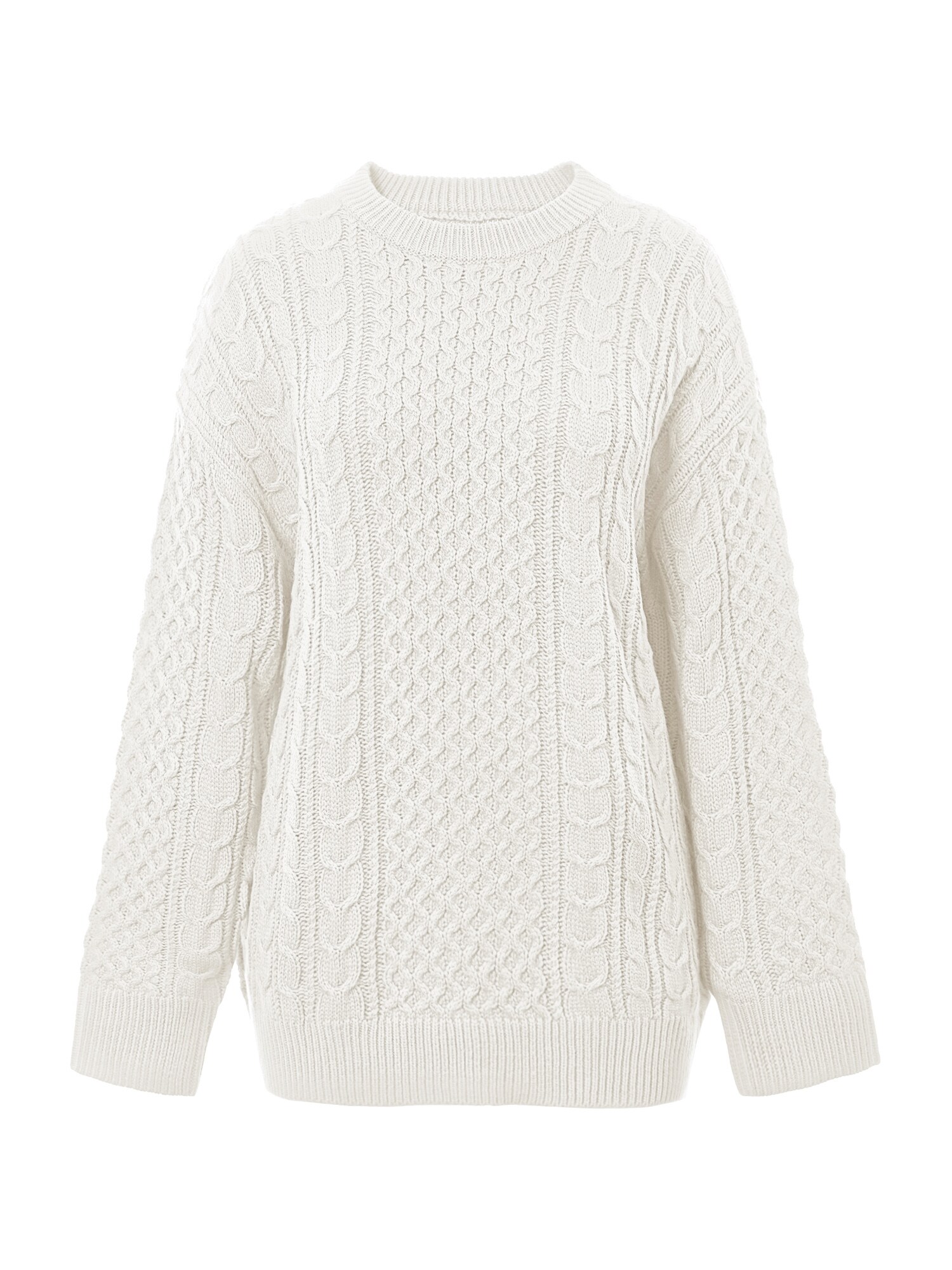 Imily Bela Pulovere dimensiuni mari  alb