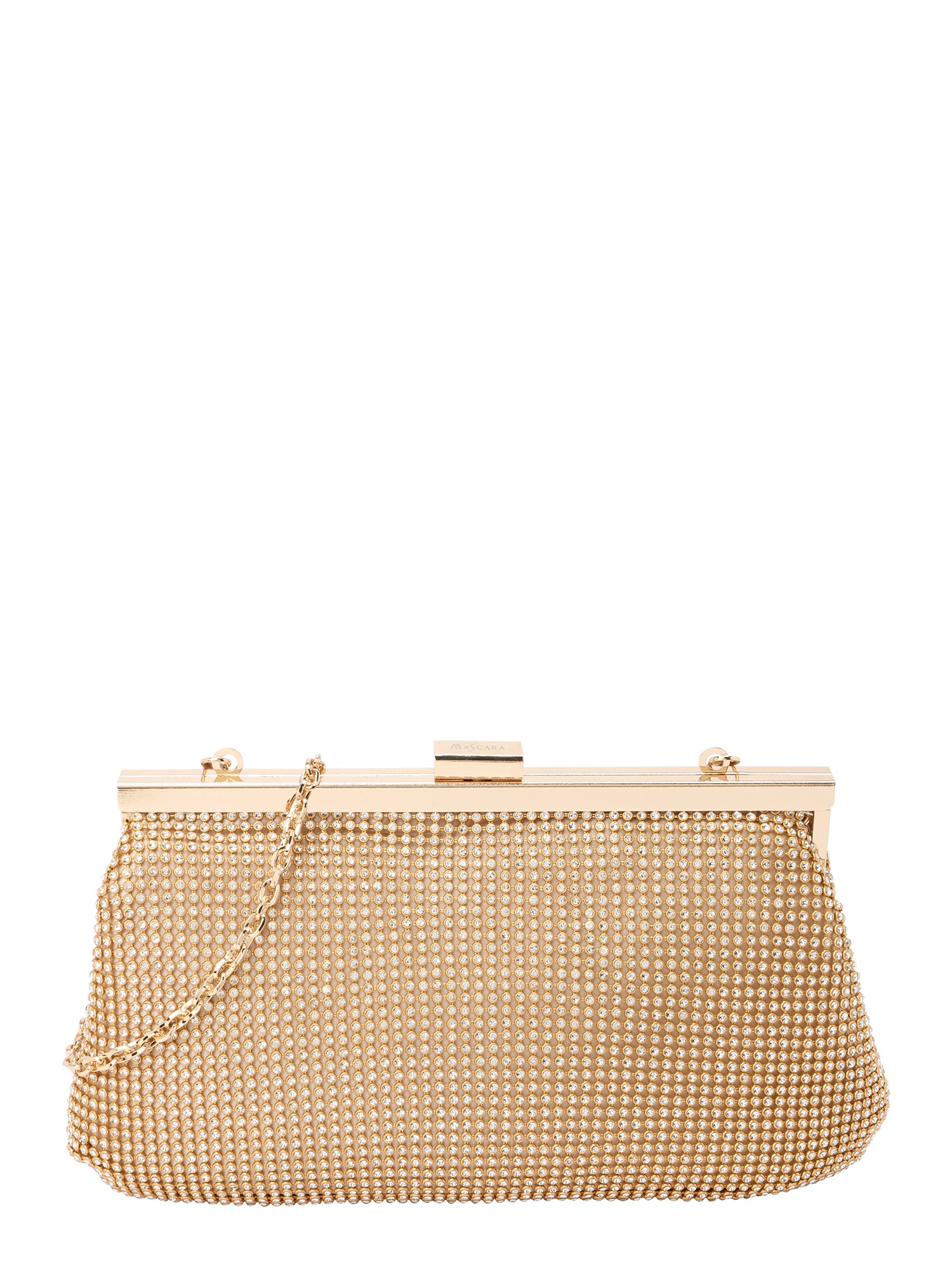 mascara Clutch  auriu / transparent